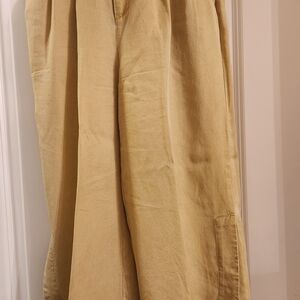 Tribal Women's Green (Starfruit) Cropped Pants